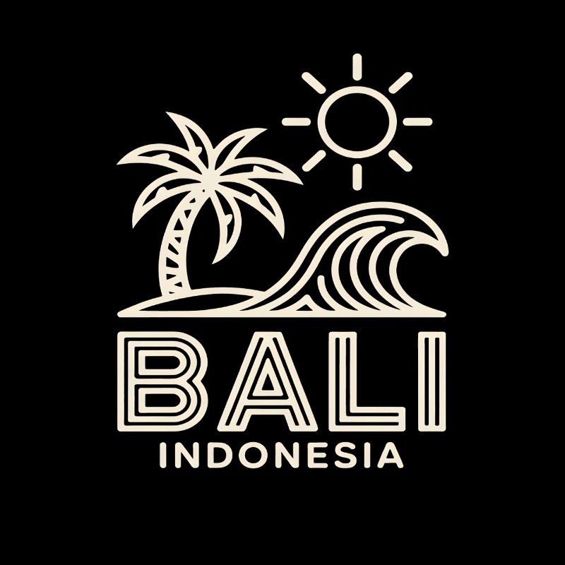 Coucher de soleil de vague de Bali Indonésie