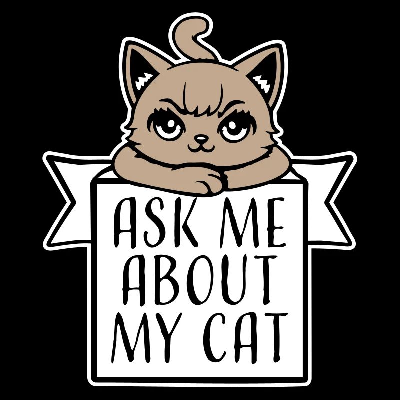 Demandez-moi pour mon chat Chat Amour des animaux Animaux