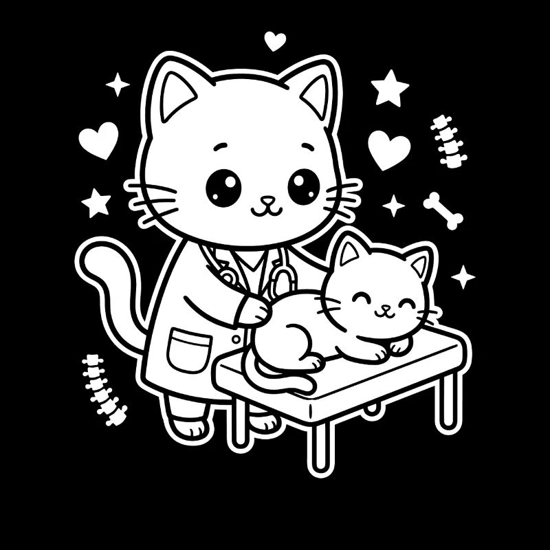 Vétérinaire de chatons