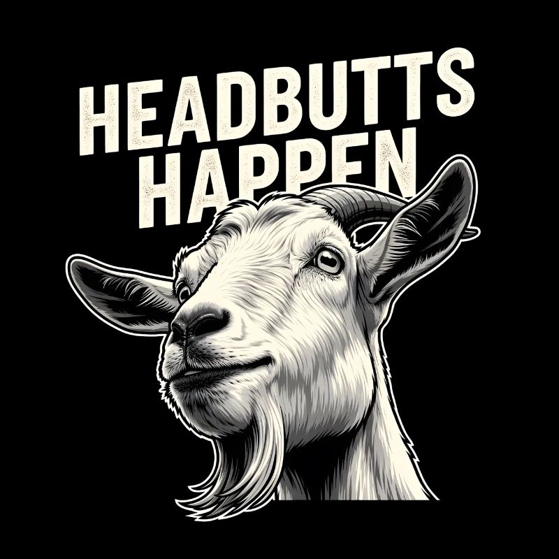 Headbutt happens | Goat Butt Humor