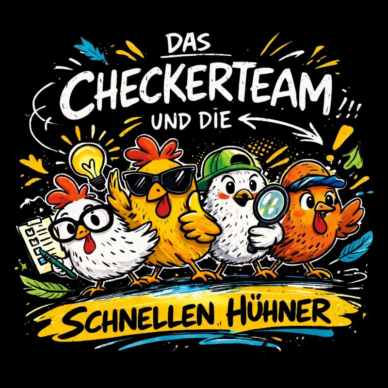 The checker team and the fast chickens