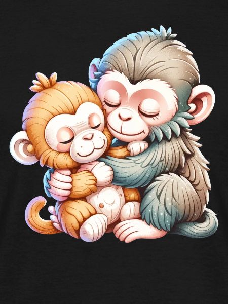 Hugging Monkey Duo