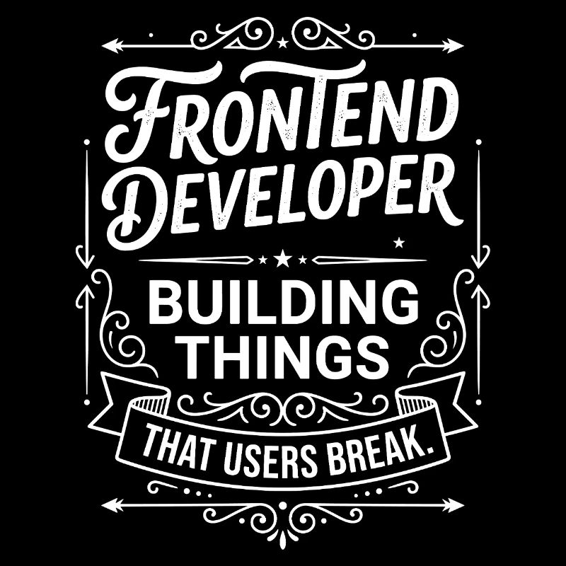 Le développeur frontend construit des choses