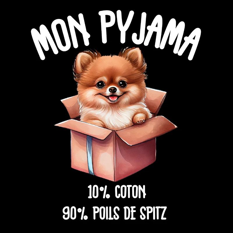 Lustige Pomeranian-Spitzhunde-Pyjamas