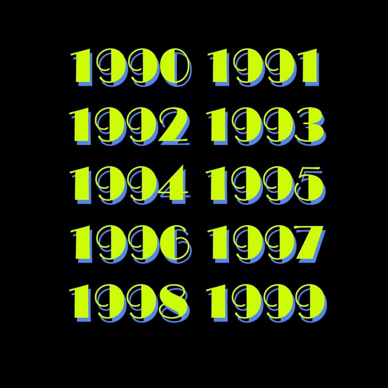 90er Retro Vintage Style Nostalgie