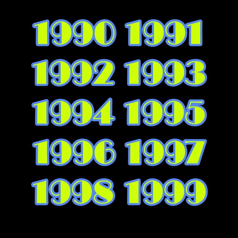 90er Retro Vintage Style Nostalgie