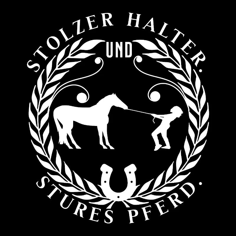 stolzer besitzer und stures pferd