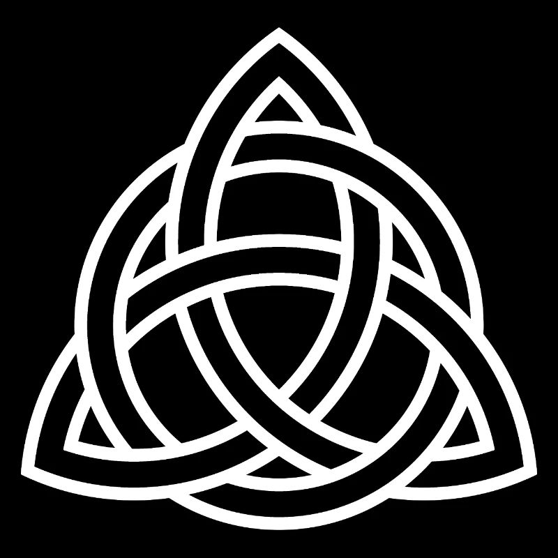 Celtic Knot Triquetra Line Art