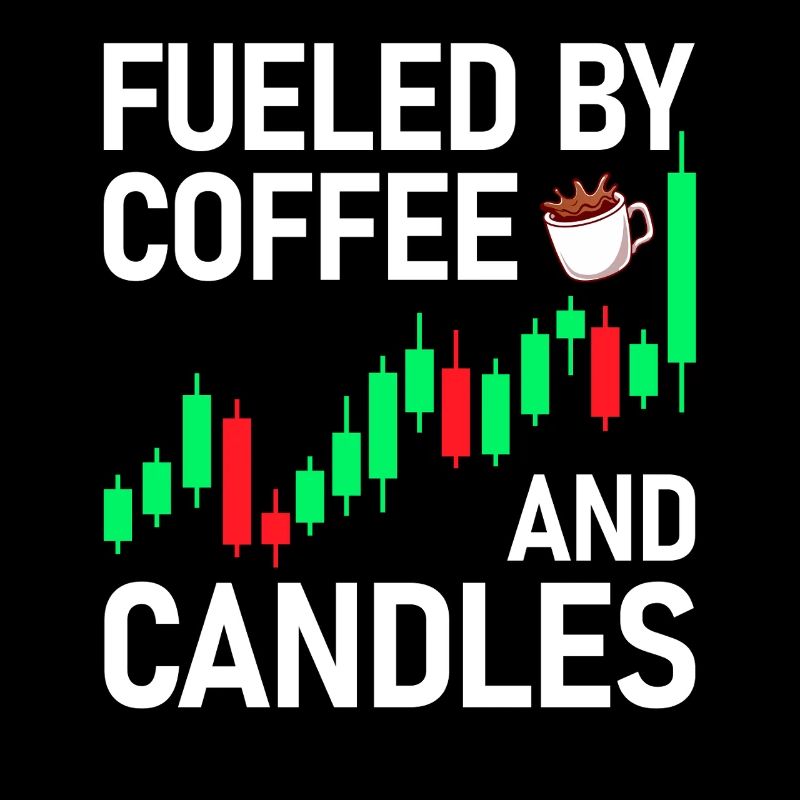 Café et bougies Marché boursier Trader en bourse