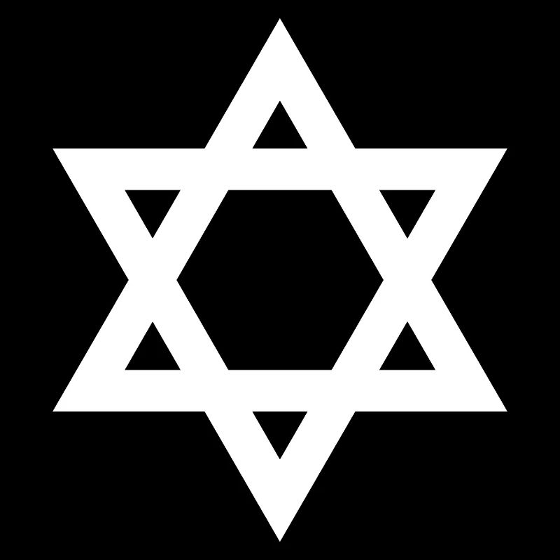 Geometrische Davidster-embleem