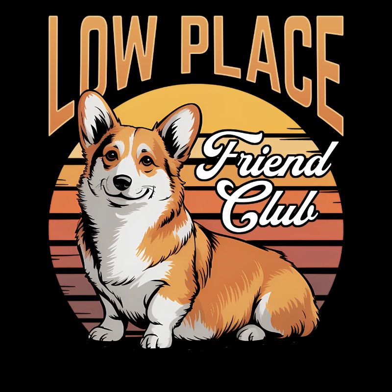 Corgi de race de chien drôle