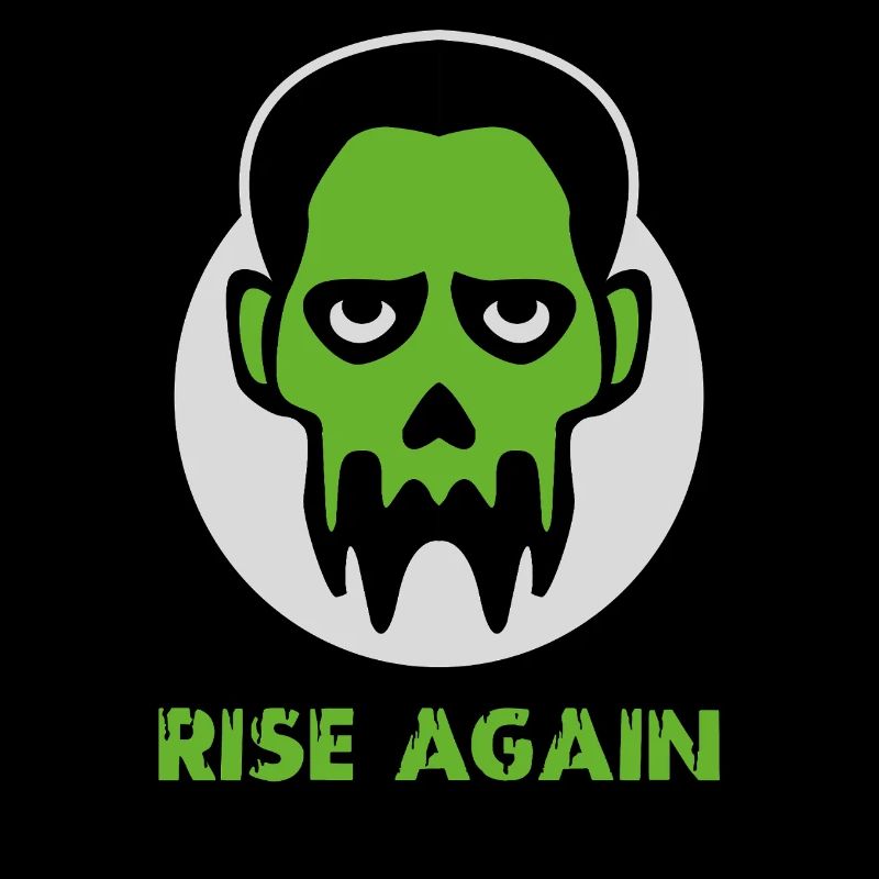 Zombie-Kopf – Halloween-unheimliches Untoten-Design