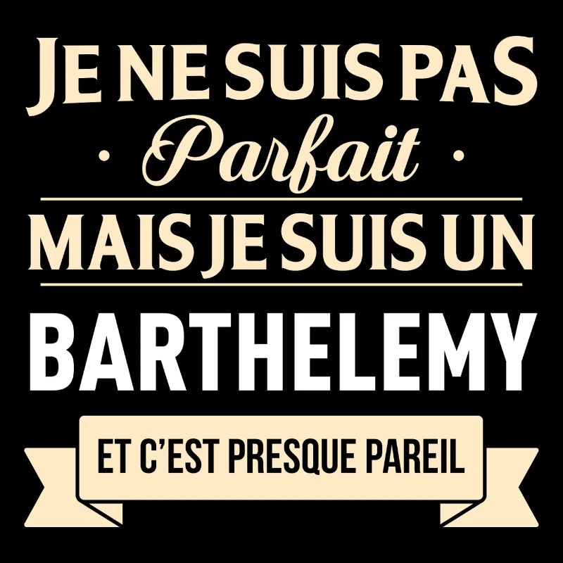 Je Ne Suis Pas Parfait Mais Je Suis Un Barthele...