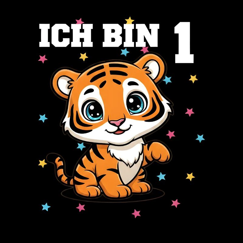 Ich bin 1 - Süßes Tiger zum 1. Geburtstag