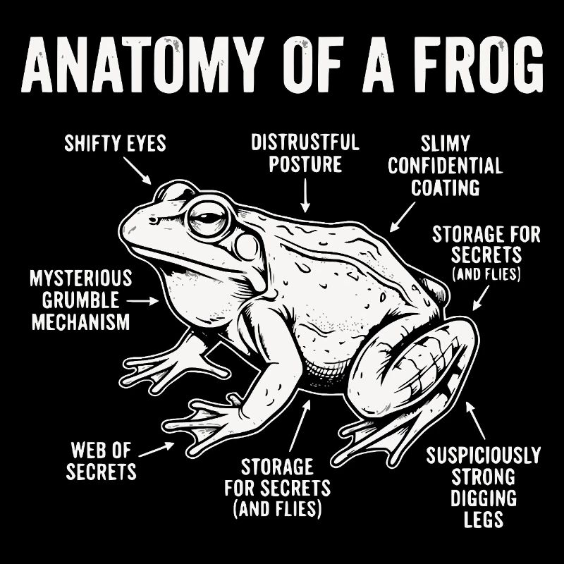 I Bury Things Maybe Plants Maybe People Frog