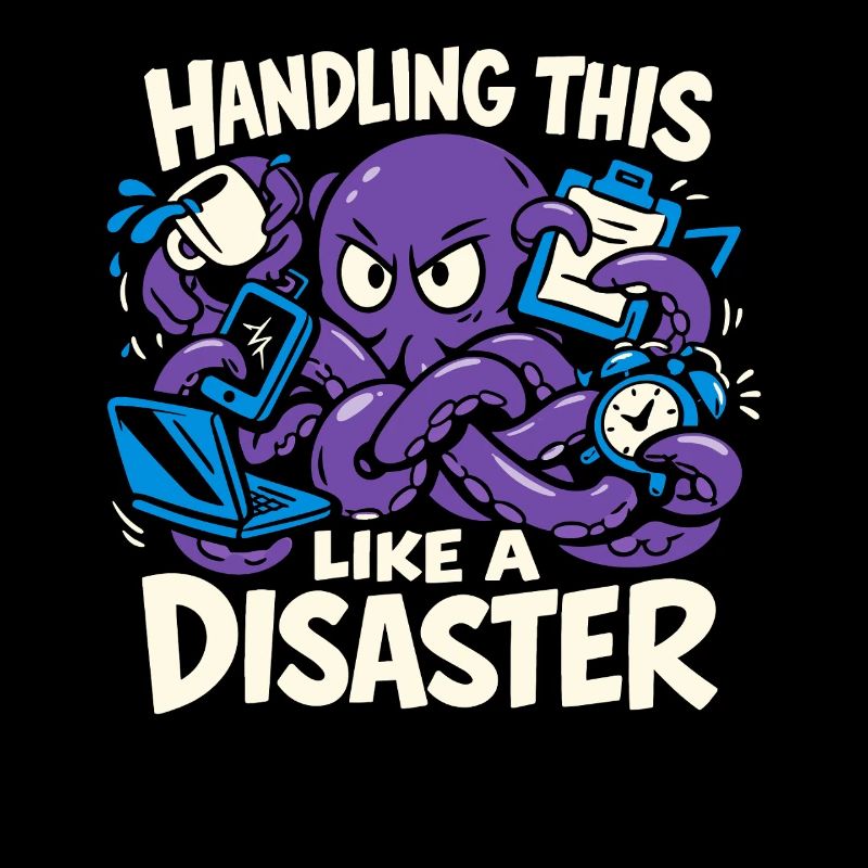 Funny Octopus Overstimulated