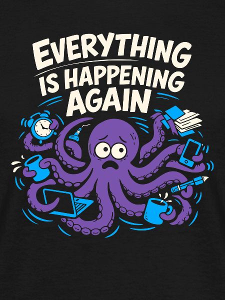 Funny Octopus Overstimulated
