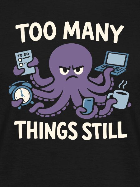 Funny Octopus Overstimulated