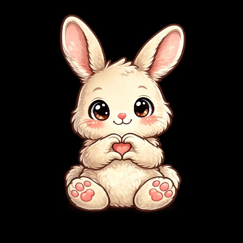 Herzchen Häschen Illustration