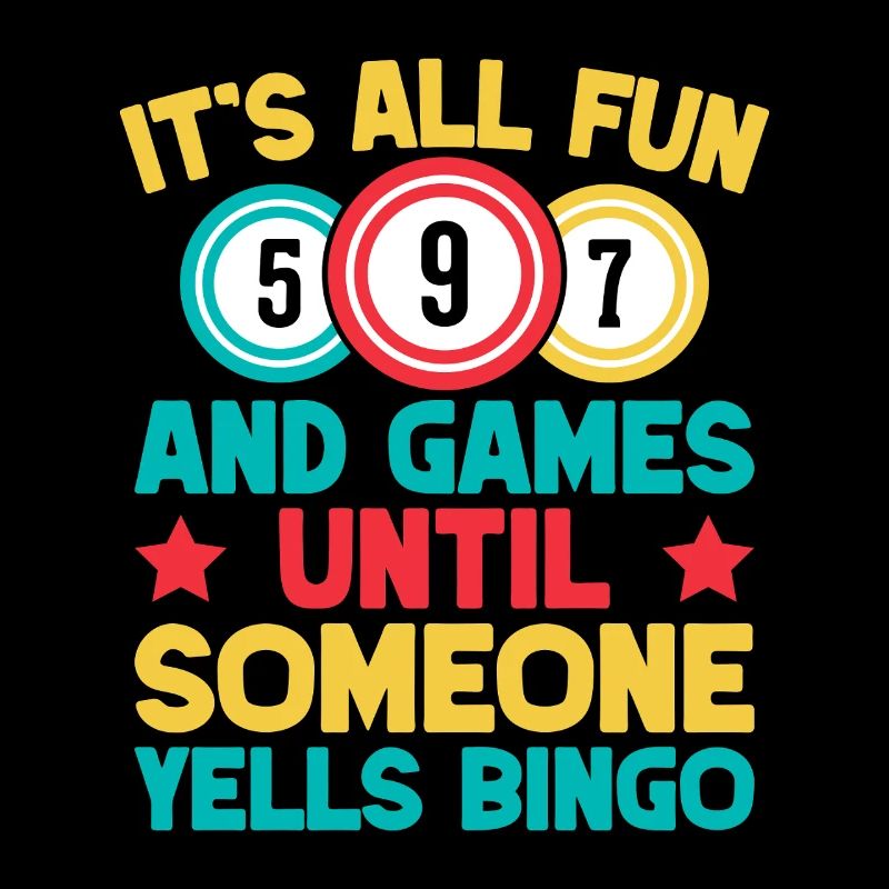 Bingo Game It's All Fun & Games Until Someone