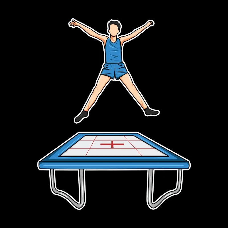 Lustiges Trampolin Kind