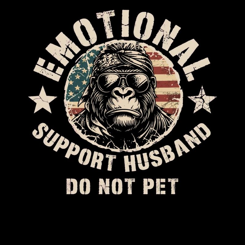 Singe émotionnel ne caresse pas le tee