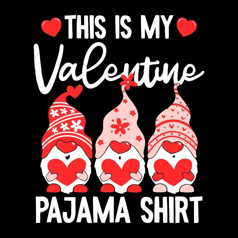 Valentine Gnome Pyjama-Hemd