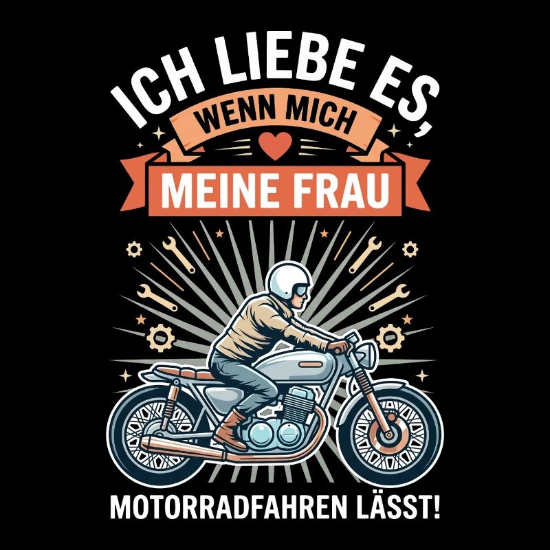 Motorradfahrer Ehemann Lustiger Spruch Biker