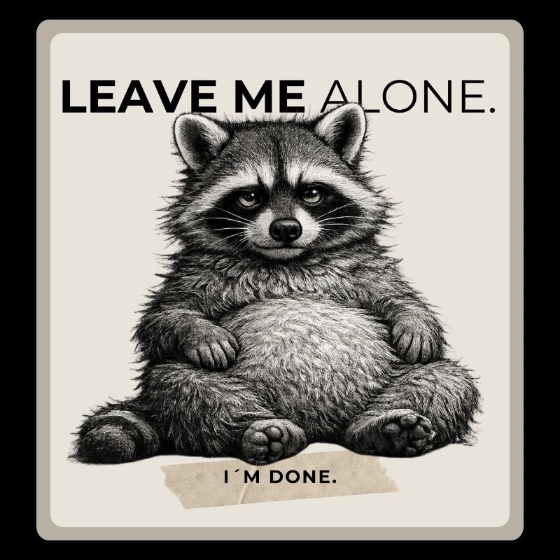 Leave Me Alone Raccoon Meme