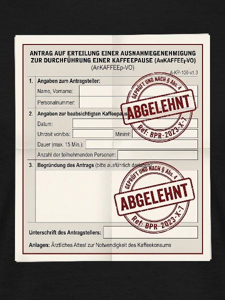 Antrag auf Kaffeepause