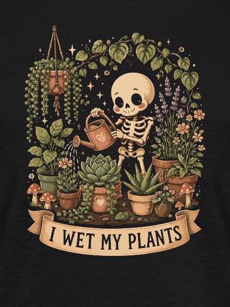 I wet my plants. Fun