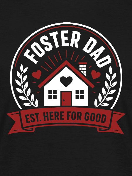 Foster Dad Home Love Emblem