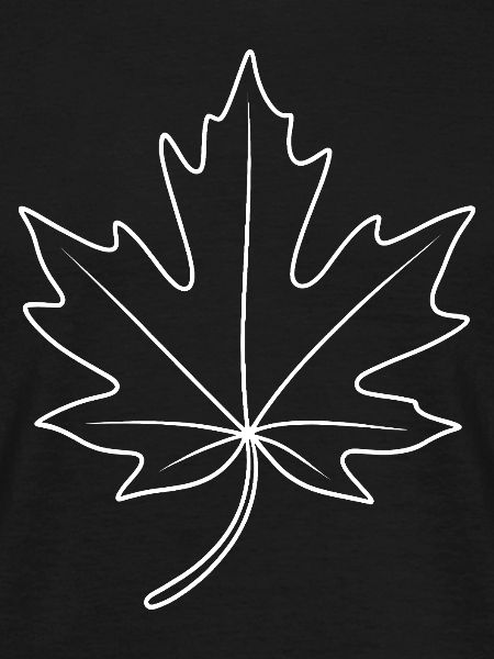 Maple Leaf Contour Design