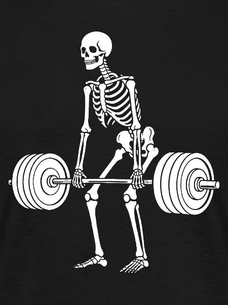 Skeleton weight lifting