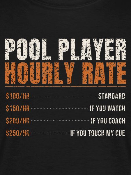 Pool Player Hourly Rate