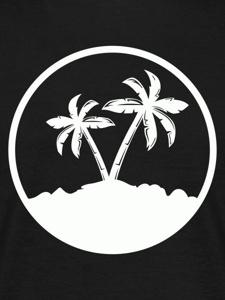 Palm Insel Silhouette