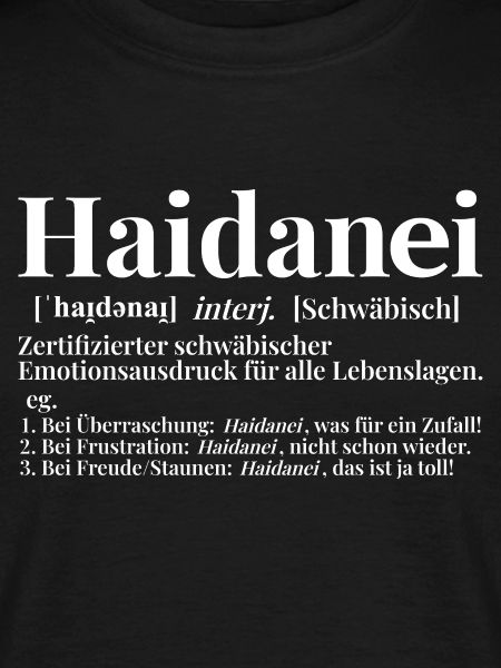 Haidanei Schwäbisch Definition Wörterbuch