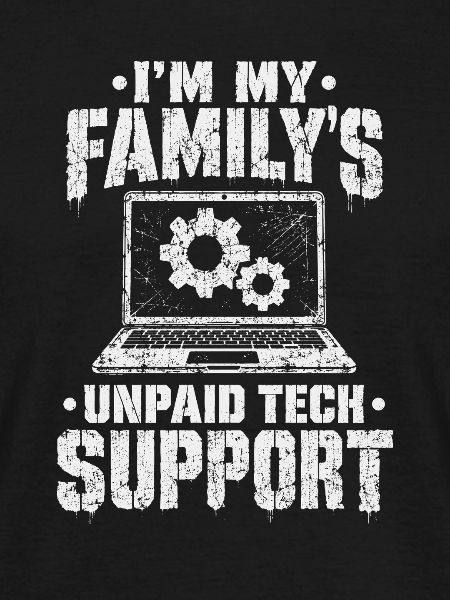 Familien Tech-Support Spruch