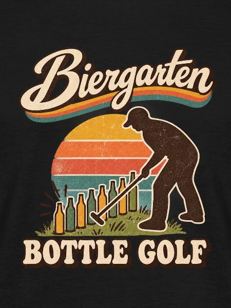 Biergarten Bottle Golf Retro
