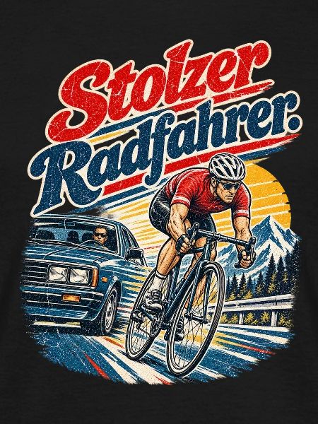 Stolzer Radfahrer Geschenkidee