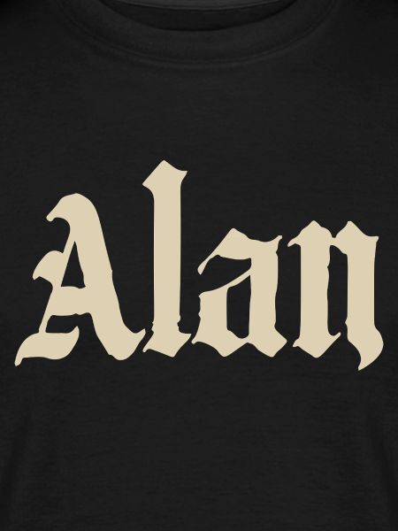Alan Gothic Lettering