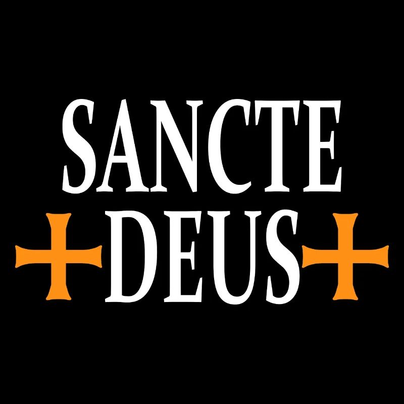 Sancte Deus Cross Religious Design