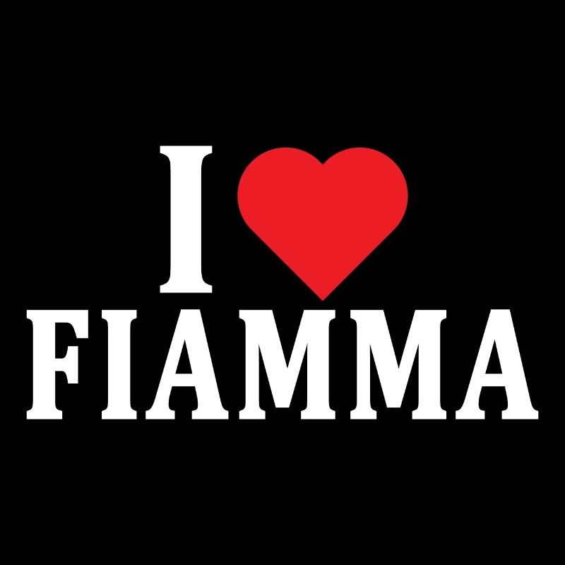 T-Shirt I love Flame T-Shirt Geschenkidee