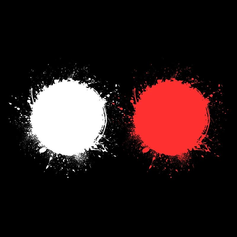 white red