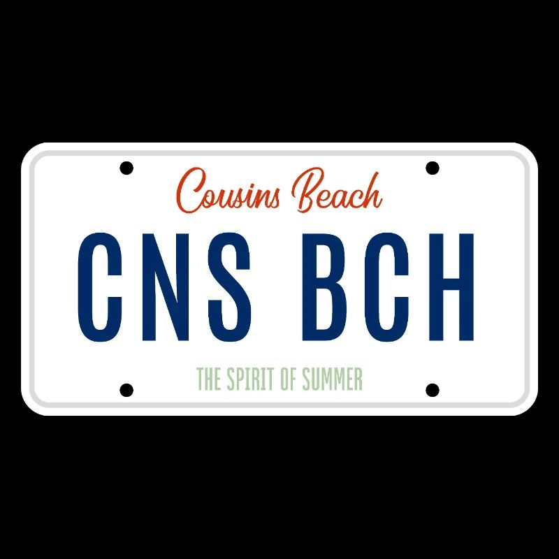 Plage Cousins – Plaque d’immatriculation