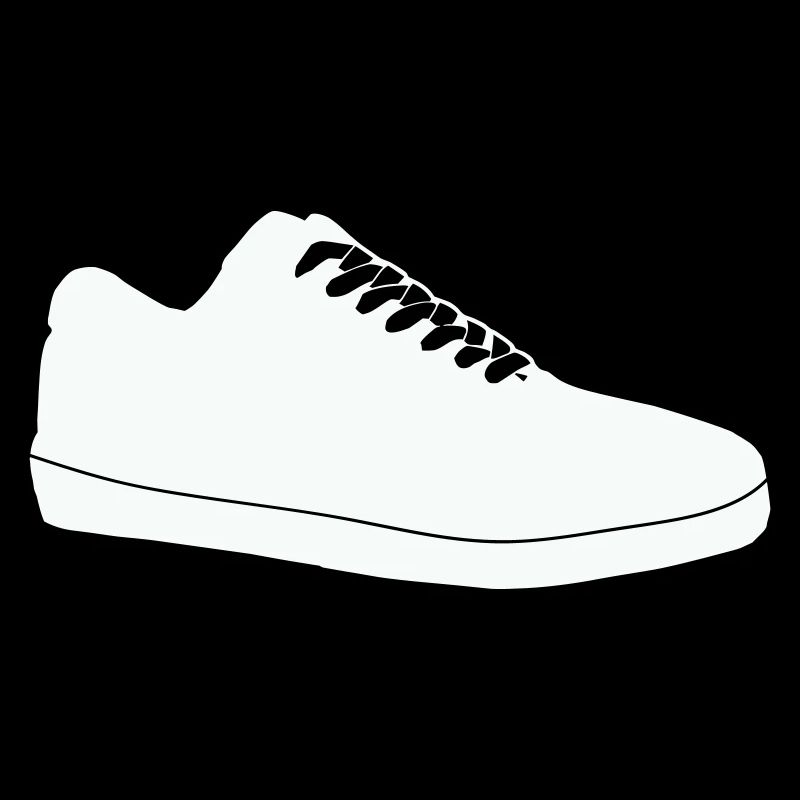 Shoe Silhouette Line Art