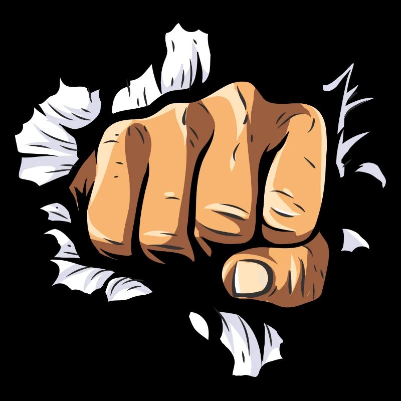 Boxer Fist Punch Wall Boxing Force Anger Knockout
