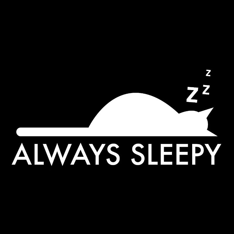 Always sleepy sleeping cat tired