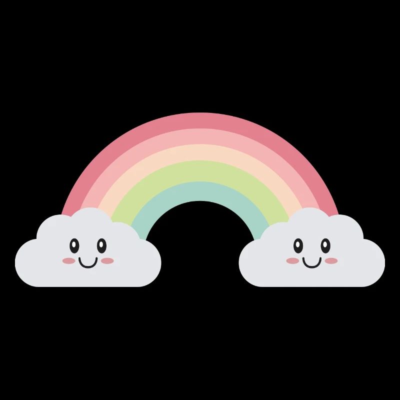 Rainbow clouds
