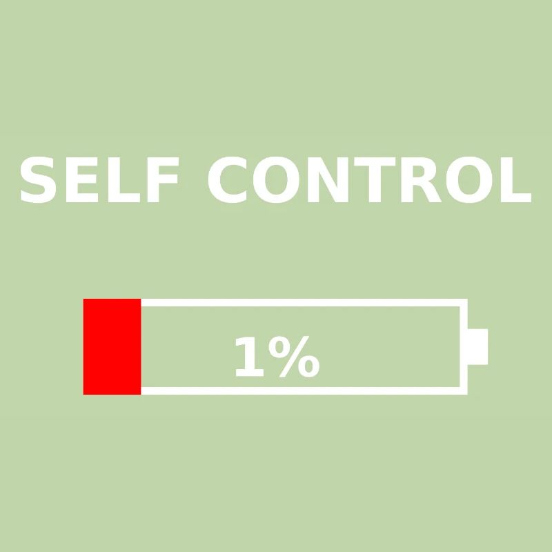 SELF CONTROL - 1 % Batterie faible